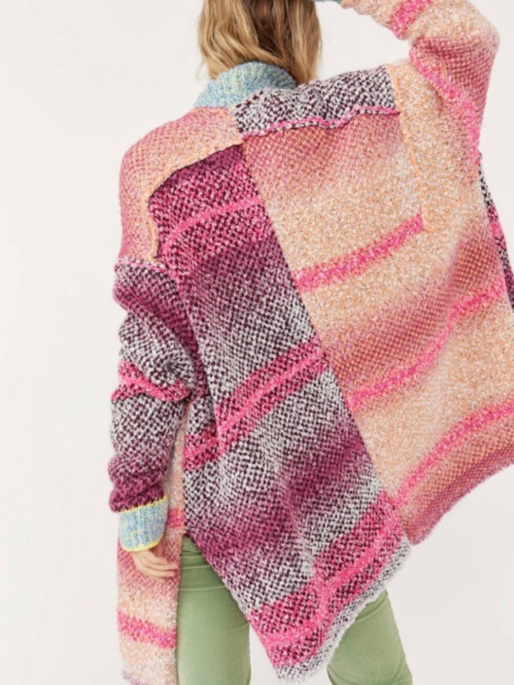 Free People Daydreamer Cardigan - Pink Multi - Size Small - Picture 6 of 8